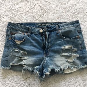 American Eagle Hi-Rise Festival Denim Shorts